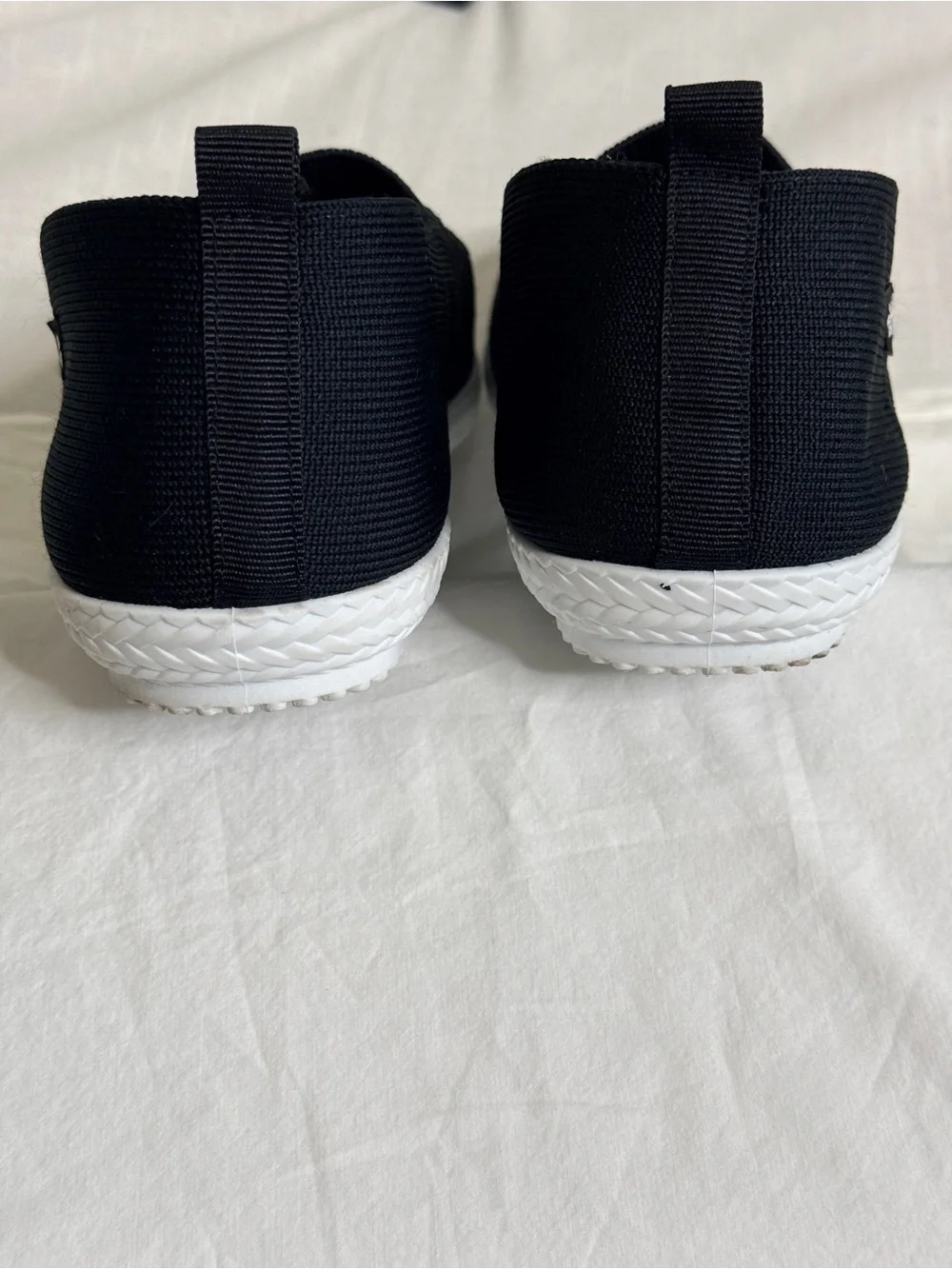 Tommy Bahama Black Knit Mary Jane Slip On Flats Shoes Sneaker EUC 8